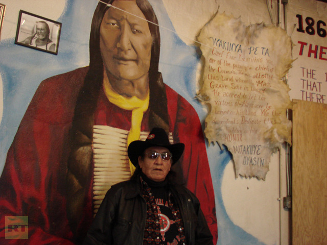 Vietnam War veteran Harry Roland, the director of the Wounded Knee Museum (Photo by Nadezhda Kevorkova)